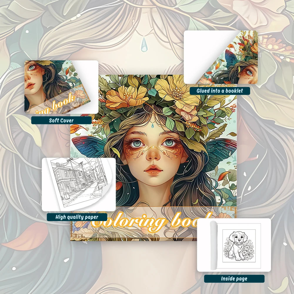 Kleurboek voor volwassenen – 30 pagina’s dik papier, ontspannend tekenplezier