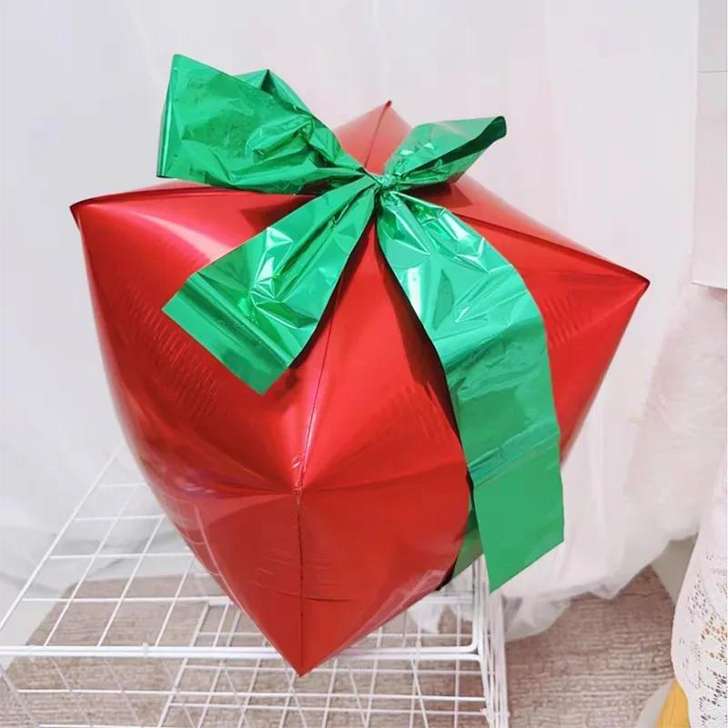 Opblaasbare kerstballonnen set met rendier, sneeuwpop en kerstboom