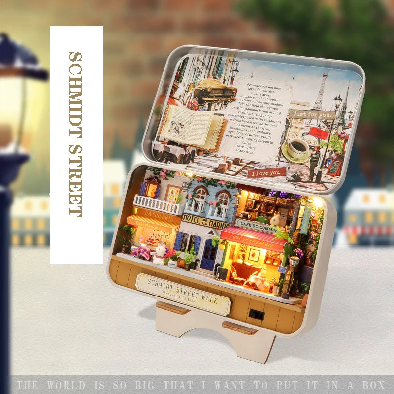 Zelfbouw Miniatuurhuisje in Theaterdoos – Creatieve Bouwset