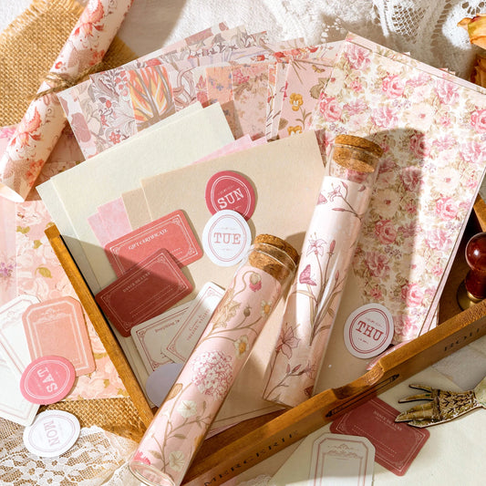 Papier voor kaarten maken & Scrapbook Vintage Decoratiepapier 40 Stuks