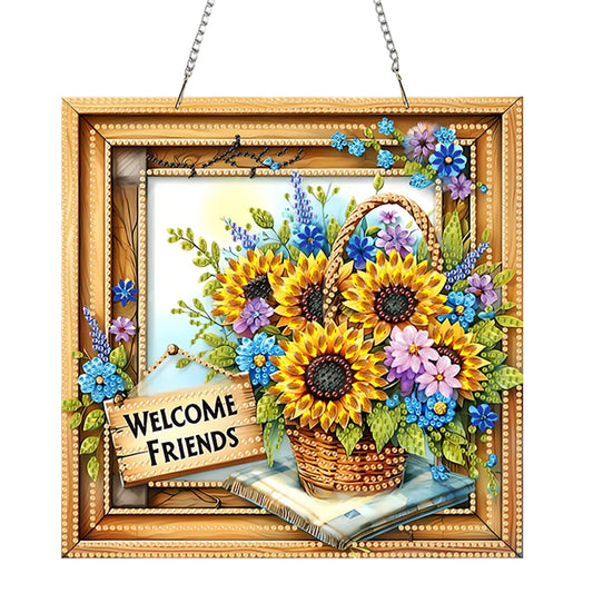 Diamond Painting Hangend Ornament Dubbelzijdige Wanddecoratie Set - LG56