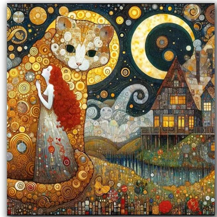 AB Diamond Painting met Fairy dust steentjes – Gustav Klimt De Kus