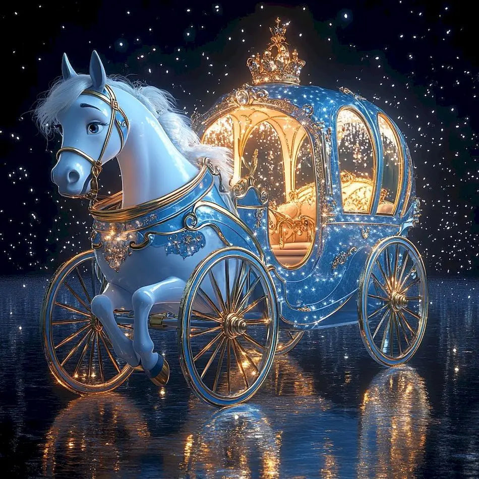 Diamond Painting Dieren - volledige bedekking - ronde of vierkante steentjes - Paard