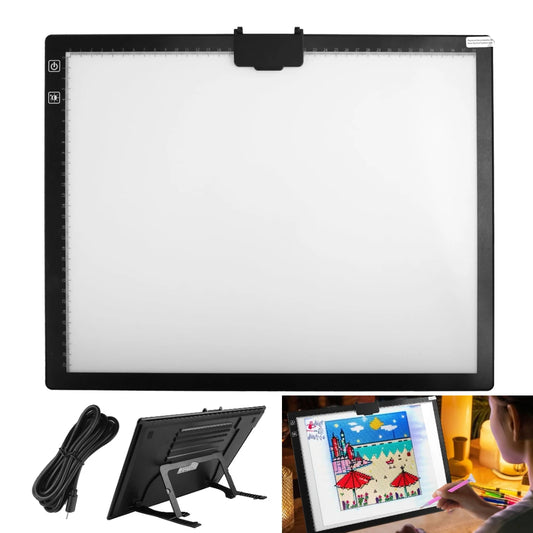 Diamond Painting Ledlamp A3/A4 Lichtpad met 3 Lichtstanden Tracing Board