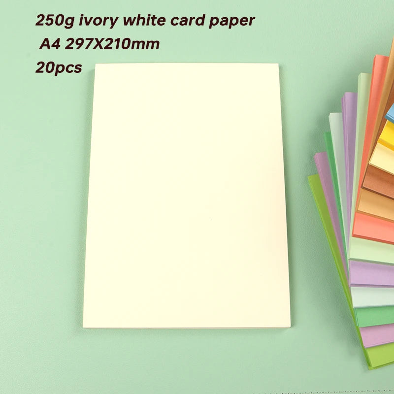 Papier voor plakboek en kaarten maken A4 250g gekleurd karton