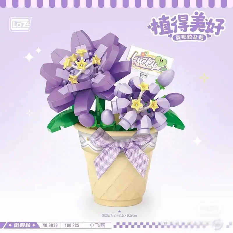 Bouwpakket Bloemenboeket met Rozen – Creatieve Bloemen Bouwstenen Set