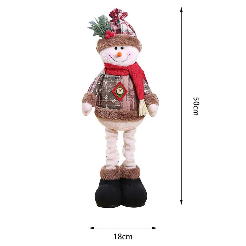 Kerst pop rendier sneeuwman kerstman tafel decoratie ornament