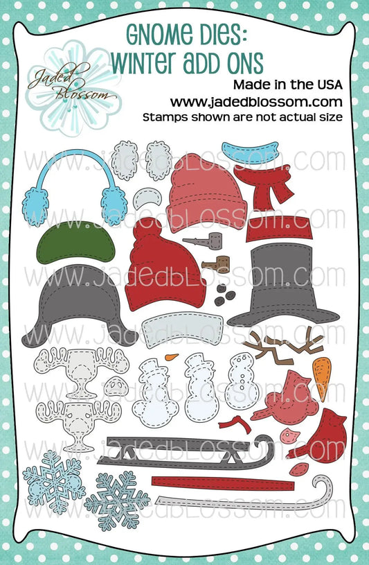 JB Collections Gnome add on snijmallen set voor creatieve kaarten en tafereeltjes - Winter