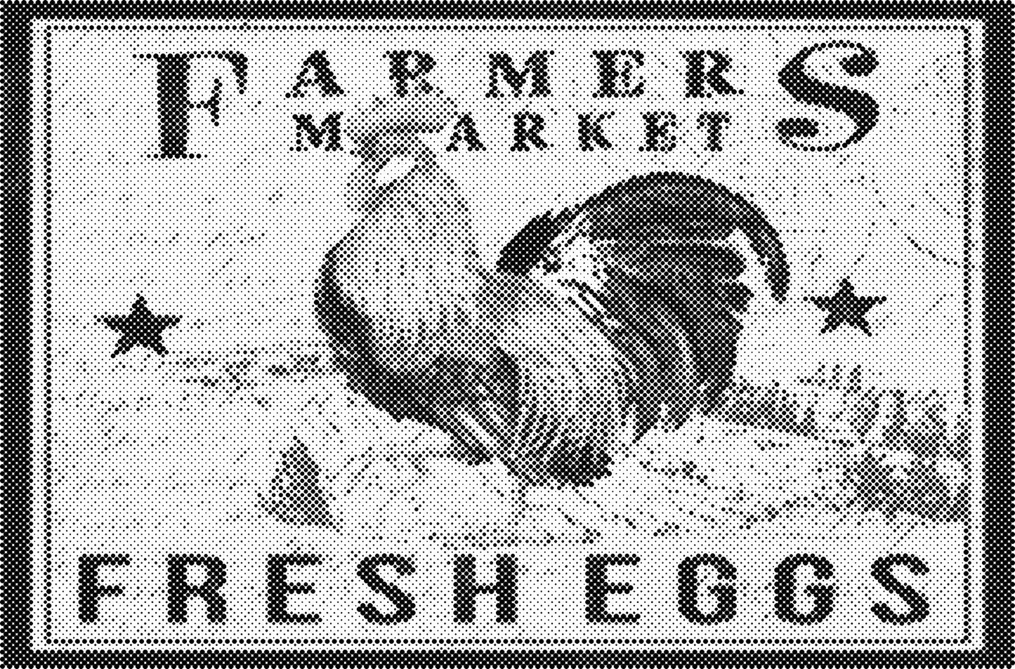 DOT Painting – Kippen & Hanen – 40x60cm t/m 60x90cm – Met of zonder stiften