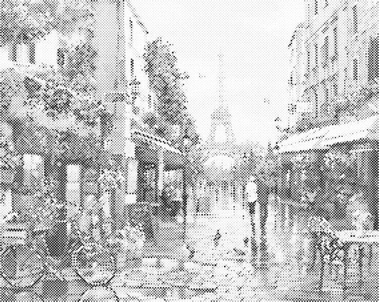 DOT Painting op canvas – Een Kleur Stippen Schilderij 40x50cm of 60x75cm - WD-l0192
