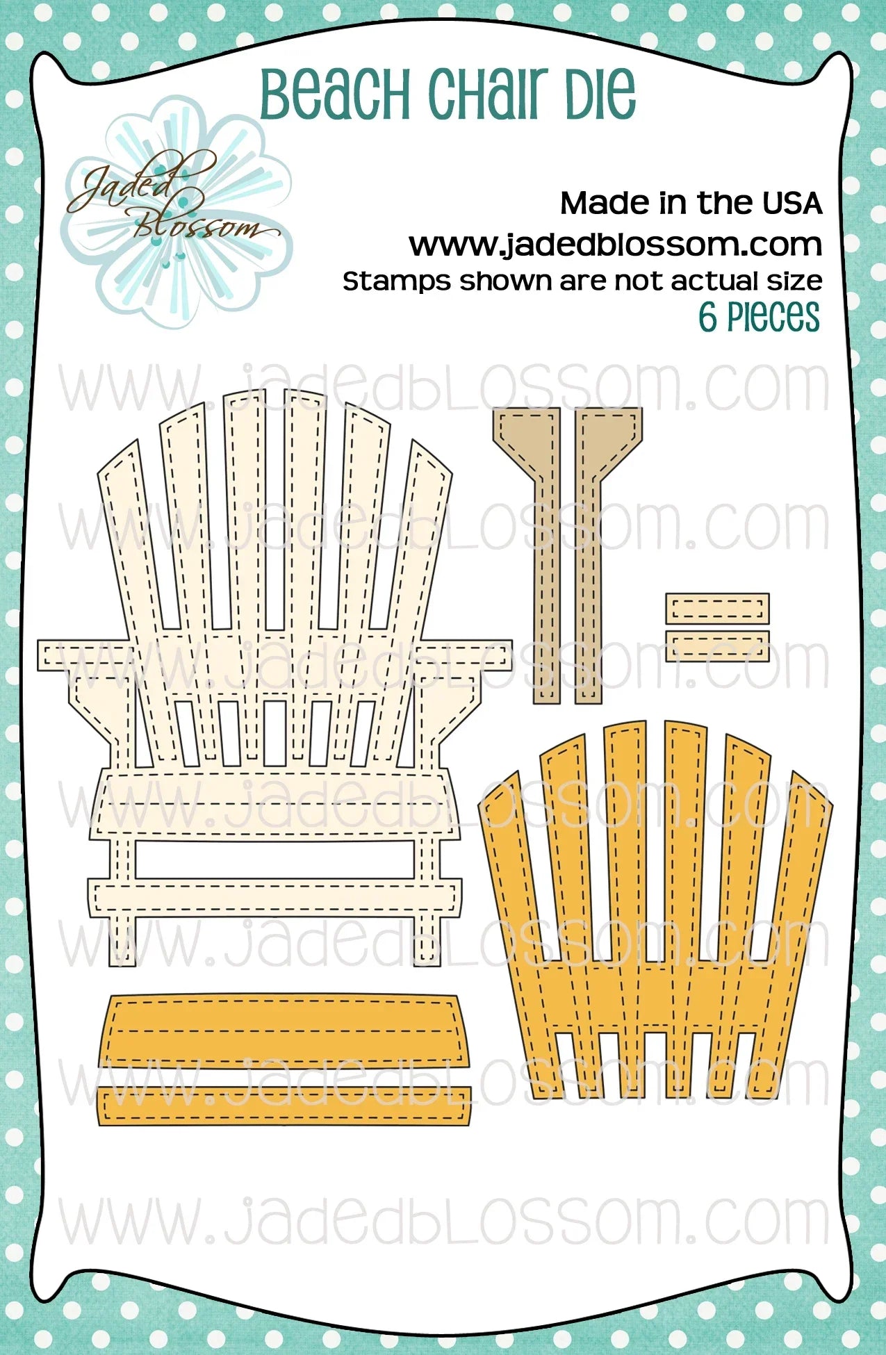 JB Collections Basis set snijmallen Beach Chair strandstoel