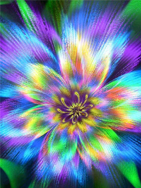 AB Diamond Painting op canvas Mandala Fairy Dust – Abstract Bloem Design