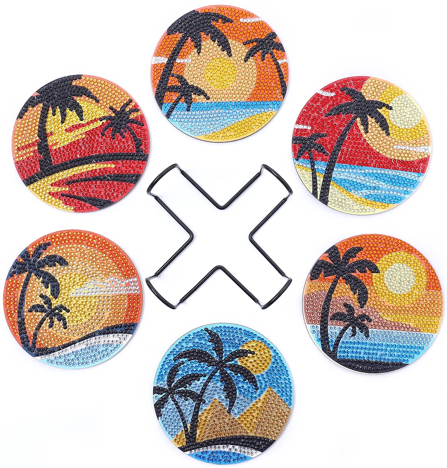 Diamond Painting Onderzetters met Houder - Creatieve Set