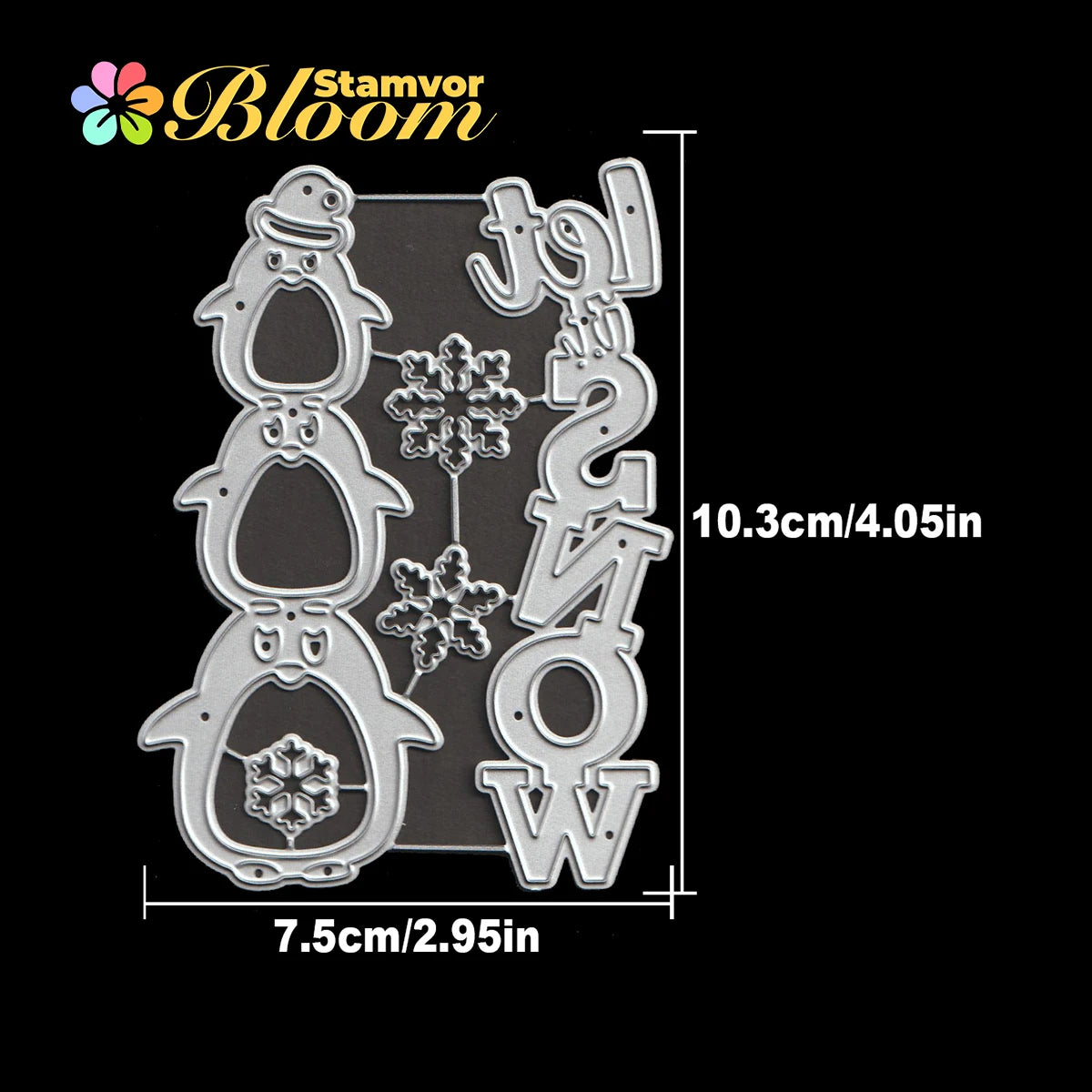 Snijmal Winterse Pinguïns Sneeuwvlokken Let it Snow