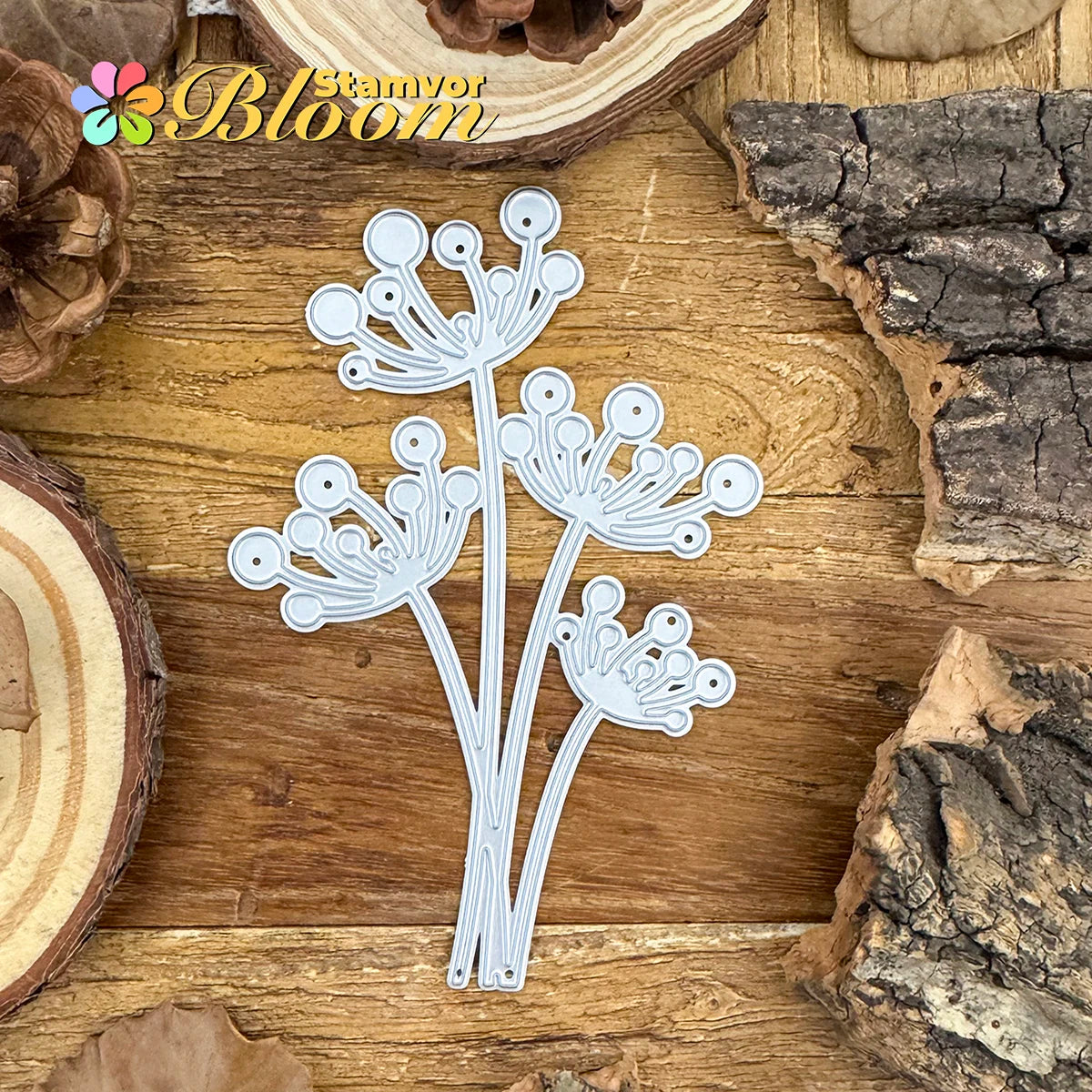 Snijmal Bloemenboeket Paardenbloem Metaal voor Papiercreatie