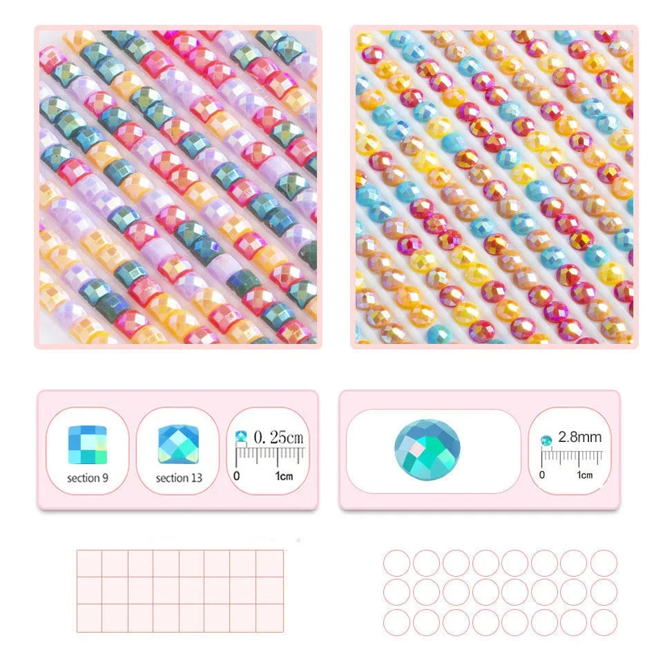 AB Diamond Painting met AB en Fairy dust steentjes – Peach Blossom