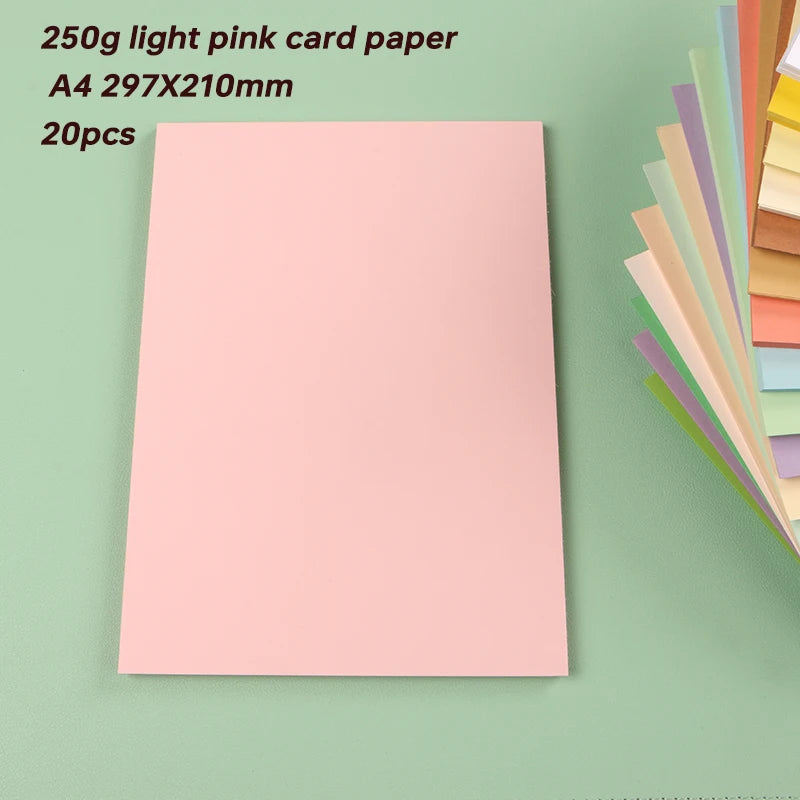 Papier voor plakboek en kaarten maken A4 250g gekleurd karton