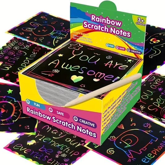 Krastekening creatieve schilderkaarten set 100 stuks voor kinderen en ouders