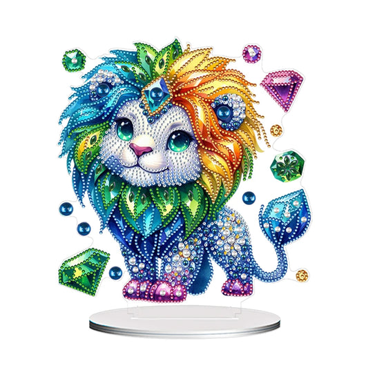 Diamond Painting Tafelornament Acryl Dieren - Leeuw
