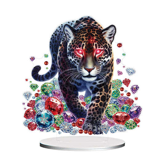 Diamond Painting Tafelornament Acryl Dieren - Luipaard