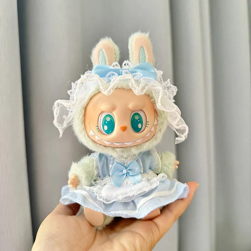 Kleding voor Labubu poppen – schattige Kpop stijl outfit met accessoires