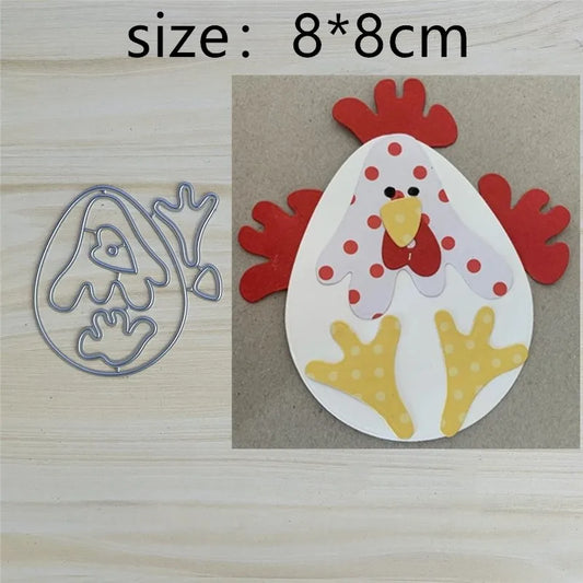 Metalen snijmal Paaskip met kroon voor scrapbooking en kaarten