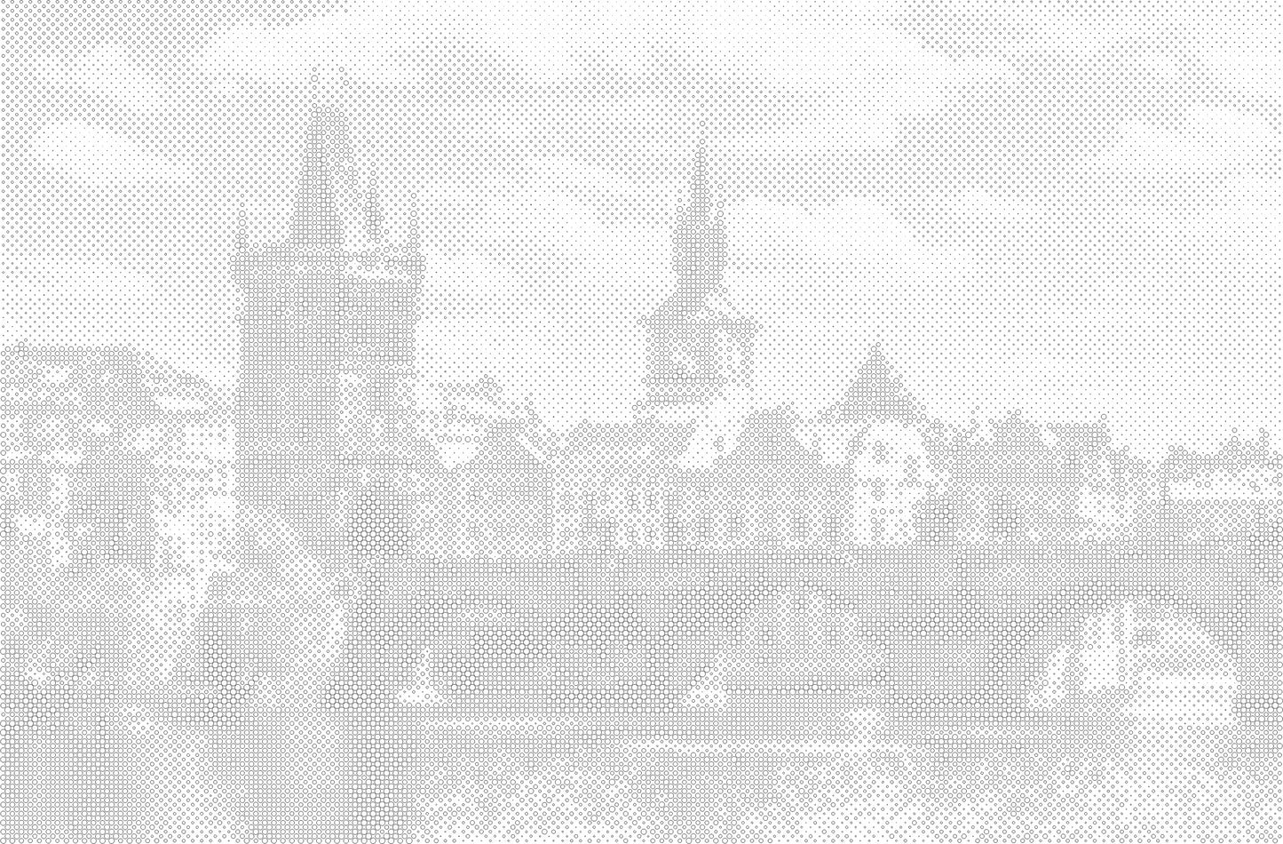 DOT Painting 40x60cm Landschap - Hollandse Molens en Tulpenvelden