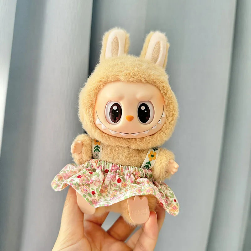 Kleding voor Labubu poppen – schattige Kpop stijl outfit met accessoires