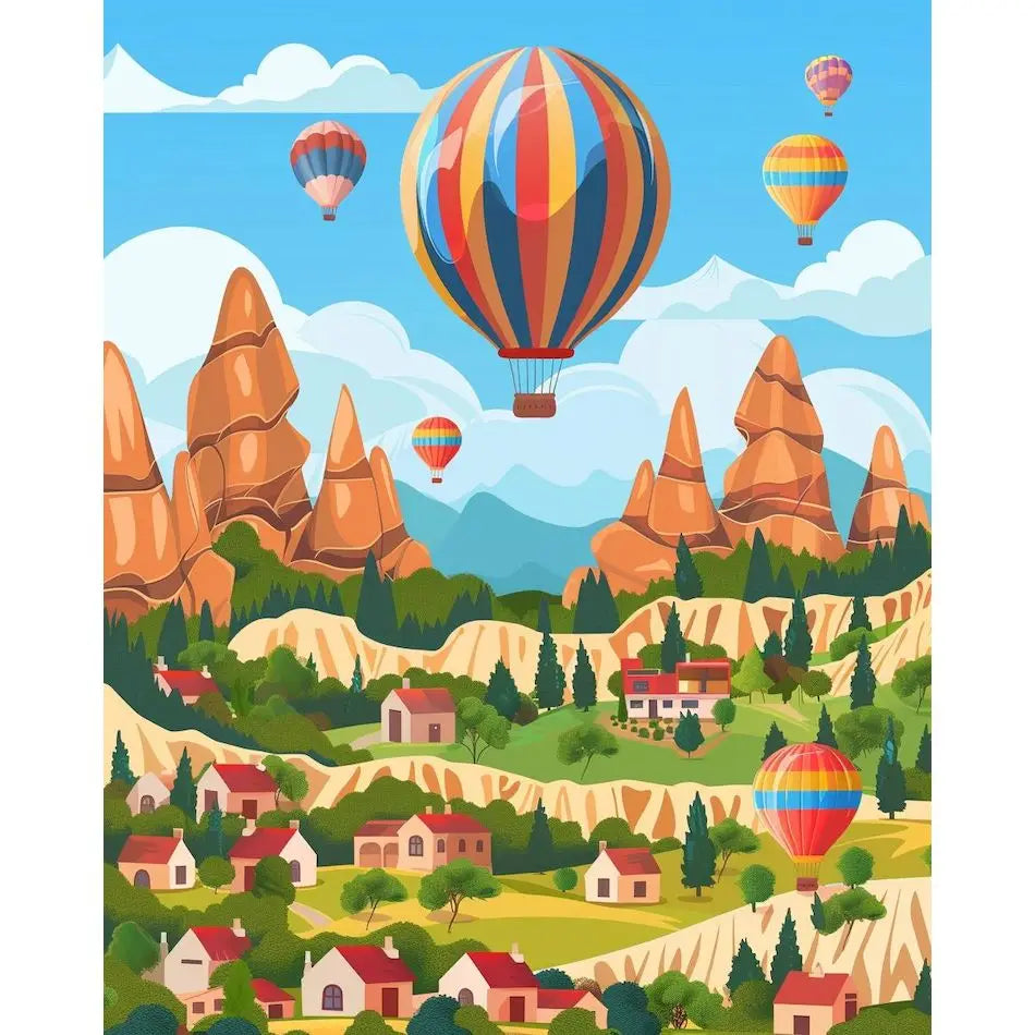 Diamond Painting Landschap ronde of vierkante steentjes Bosdecor - DZDP73742