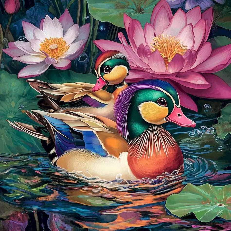 Diamond Painting Dieren Volledig Rond of Vierkant - Eend