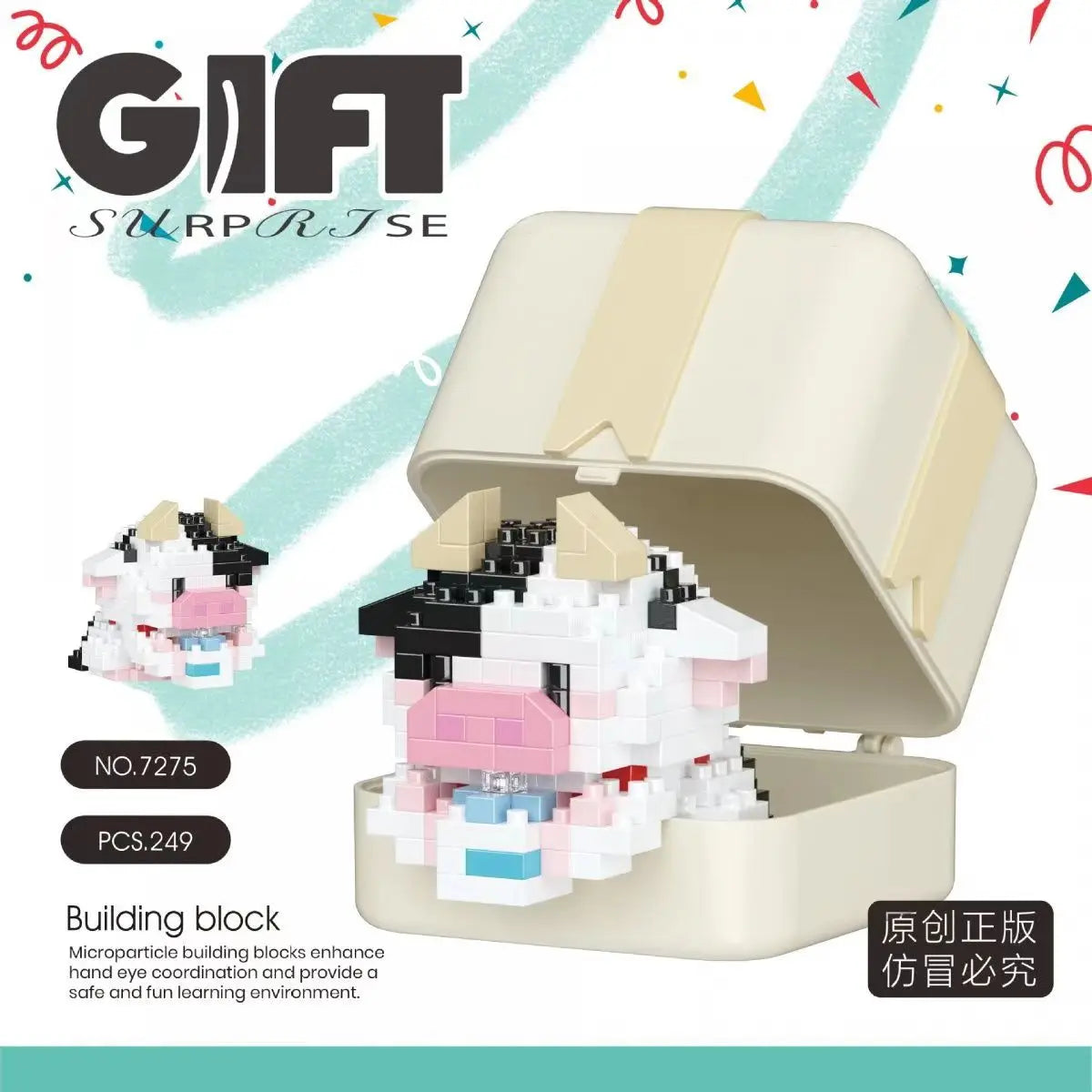 Bouwpakket dieren - Kleine dieren bouwset cadeaudoos