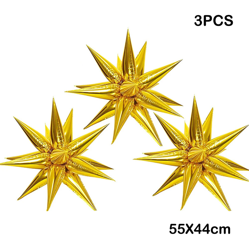 Opblaasbaar Kerst ornament snoepstok en ster decoratie in rood en groen