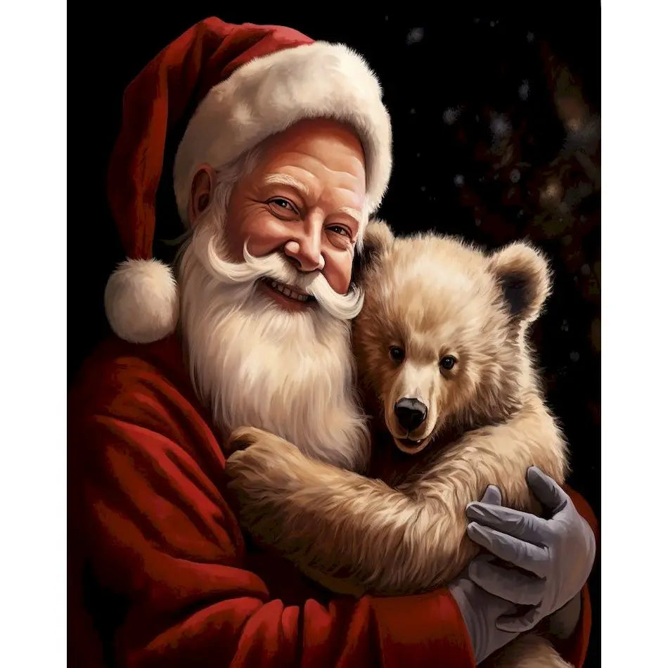 Schilderen op nummer Kerst Dieren met Acrylverf en Lijst (optioneel) - 9962748