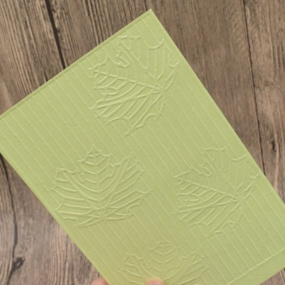 Embossing folder maple leaf kunststof sjabloon voor kaarten en scrapbooking