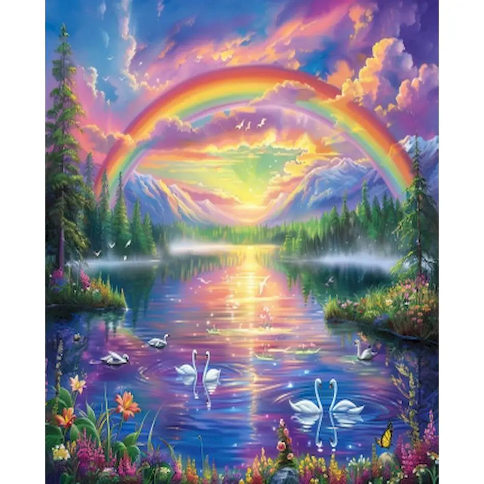 Diamond Painting Landschap ronde of vierkante steentjes Bosdecor - DZDP76321