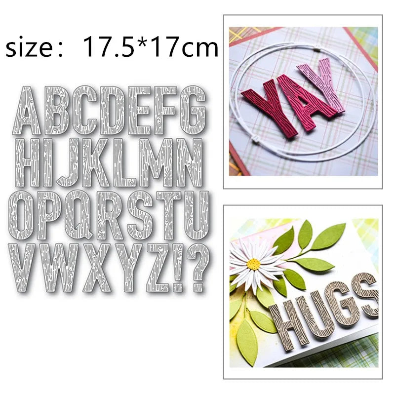 Metalen snijmal Bloem Letter voor scrapbooking en kaarten