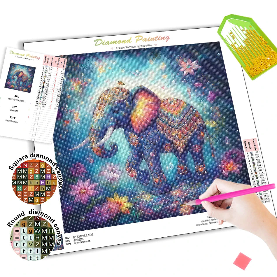 Diamond Painting Dieren Volledig Rond of Vierkant - Giraf