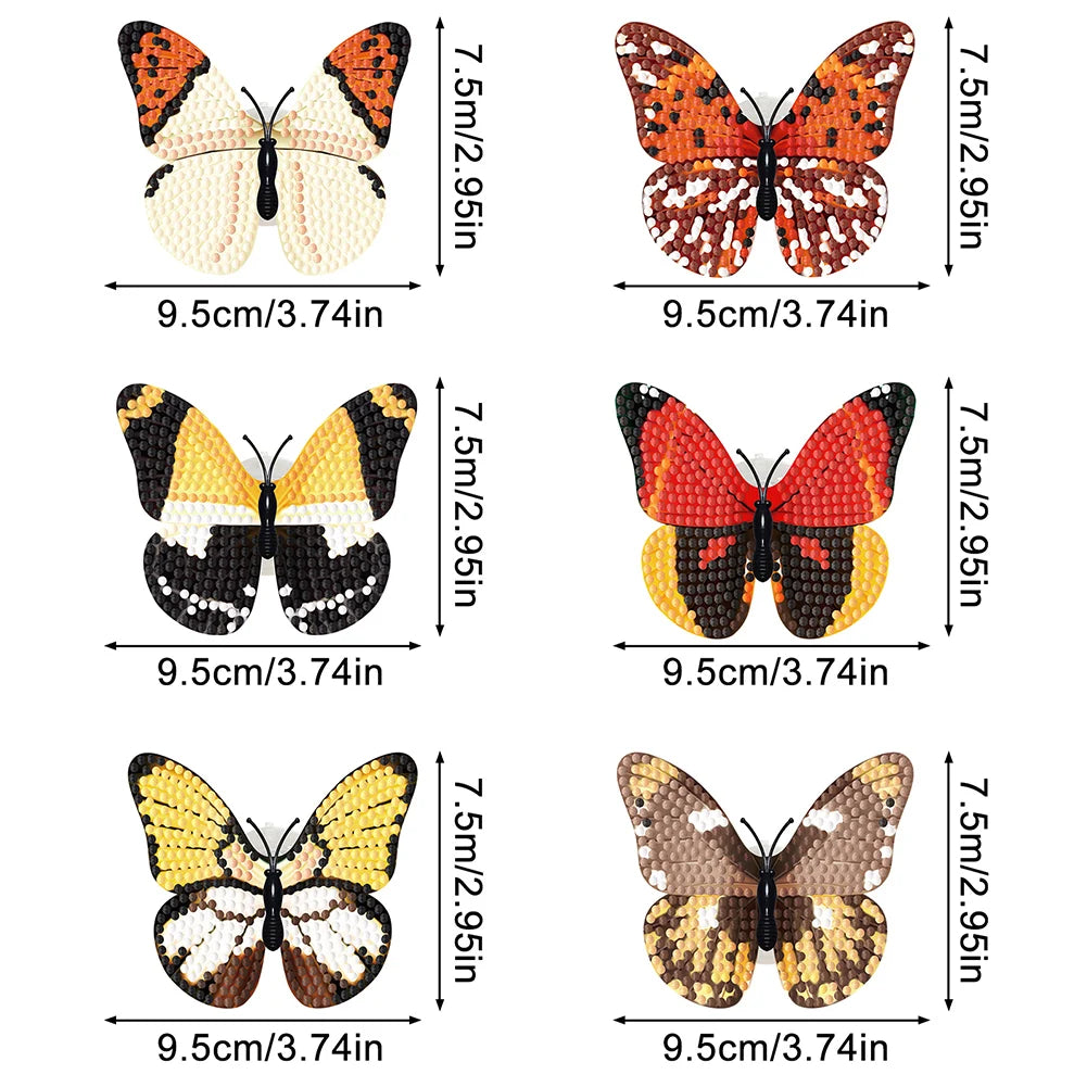 Diamond Painting Sticker set Vlinders - Creatieve Mozaïek Decoratie Set - QCHDD02
