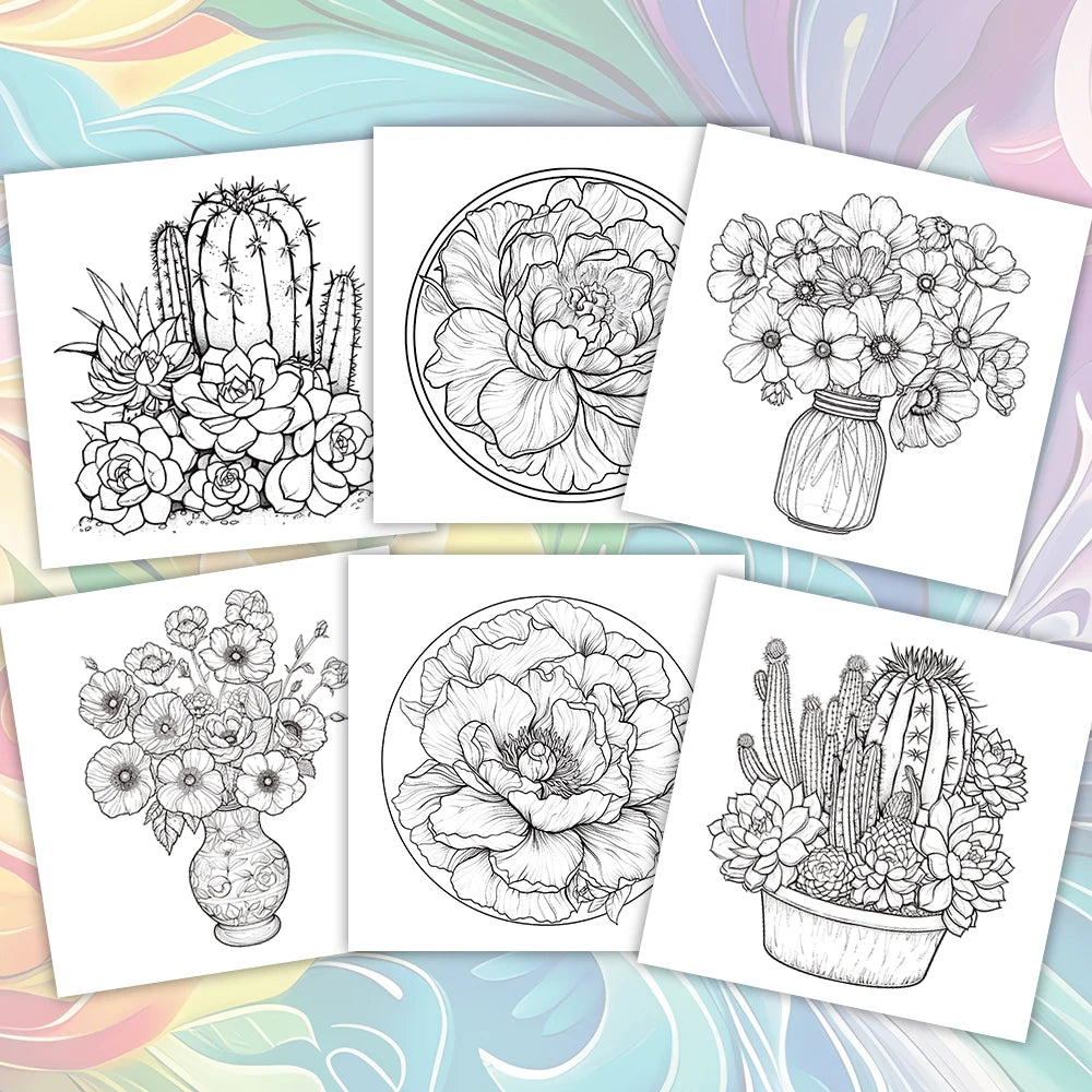 Kleurboek voor volwassenen – 30 kleurplaten voor tienermeisjes