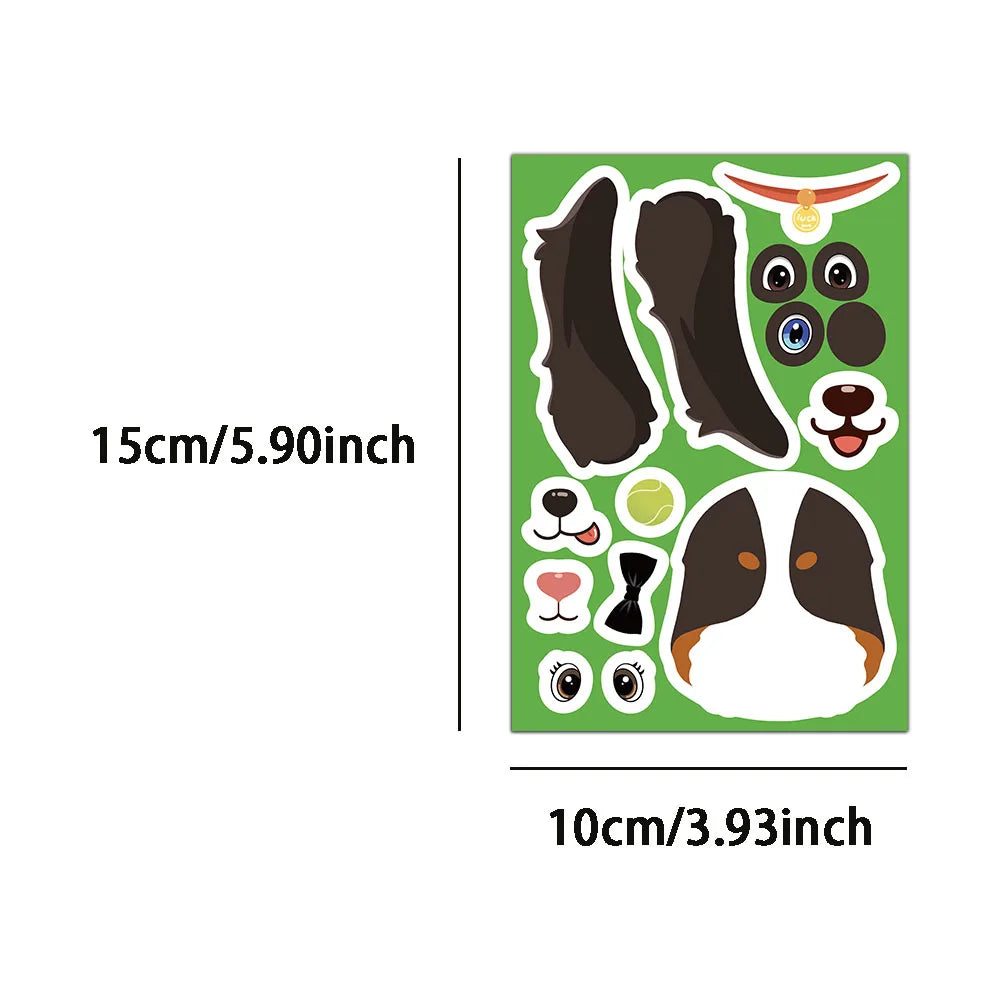 Sticker pret voor kinderen – Honden aankleed stickerset