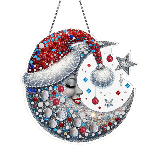 Diamond Painting Kerst krans Hangdecoratie voor Raam, Tuin of Kerstboom - KJ0266