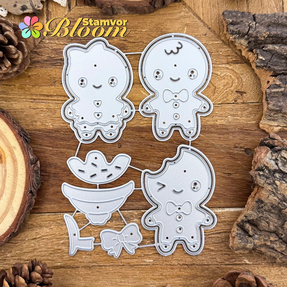 Snijmal Gingerbread Man kerstvorm voor kaarten en scrapbooking