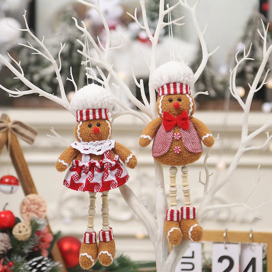 Kerst pop lange benen – schattige gingerbread hanger voor feestelijke decoratie