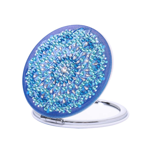 Diamond Painting Spiegel Compacte Mandala Make-up Spiegel Rond 7 cm - 025