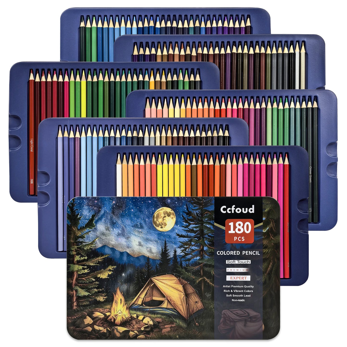 Kleurpotloden set professionele zachte kleurkernen voor creatief tekenen