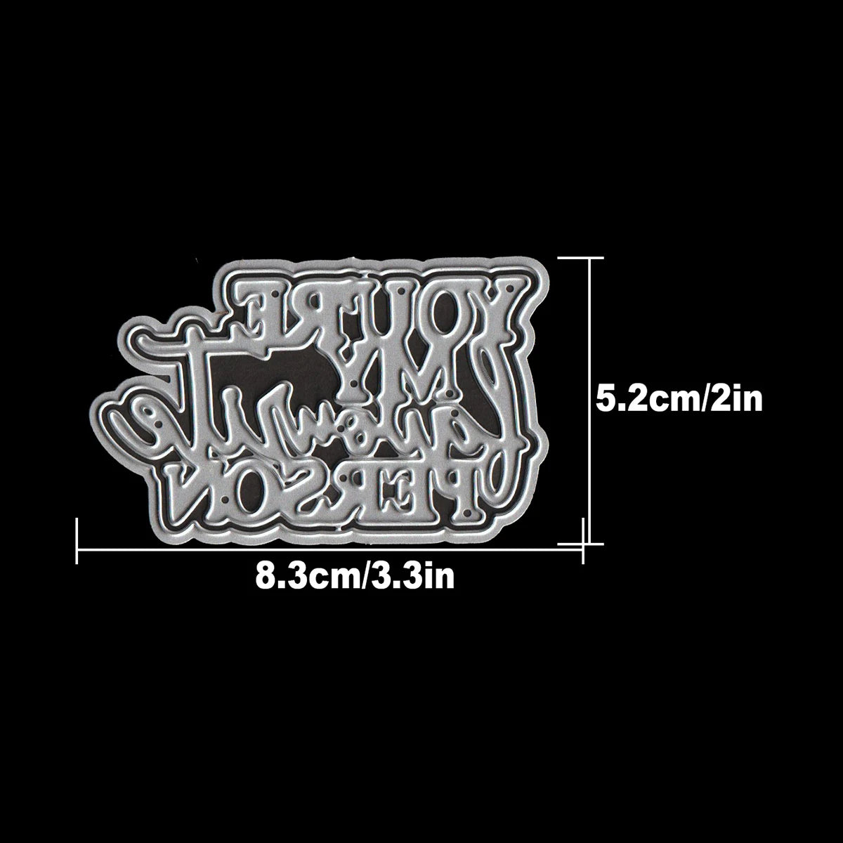 Metalen snijmal voor Kaarten maken en Scrapbook YOU'RE MY FAVORITE