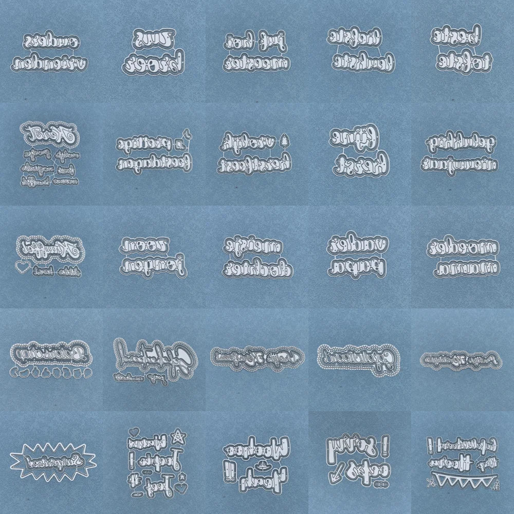 Metalen snijmal - Nederlandse teksten - zus broer 5.5X4.2 CM