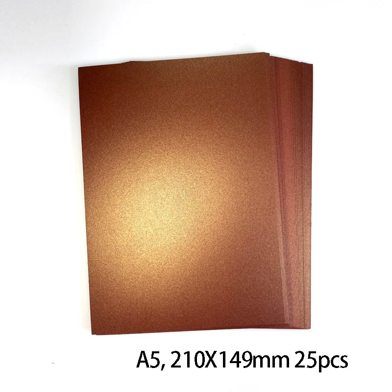 25 kleuren glanzend knutselpapier A5 - 250g voor DIY & scrapbooking