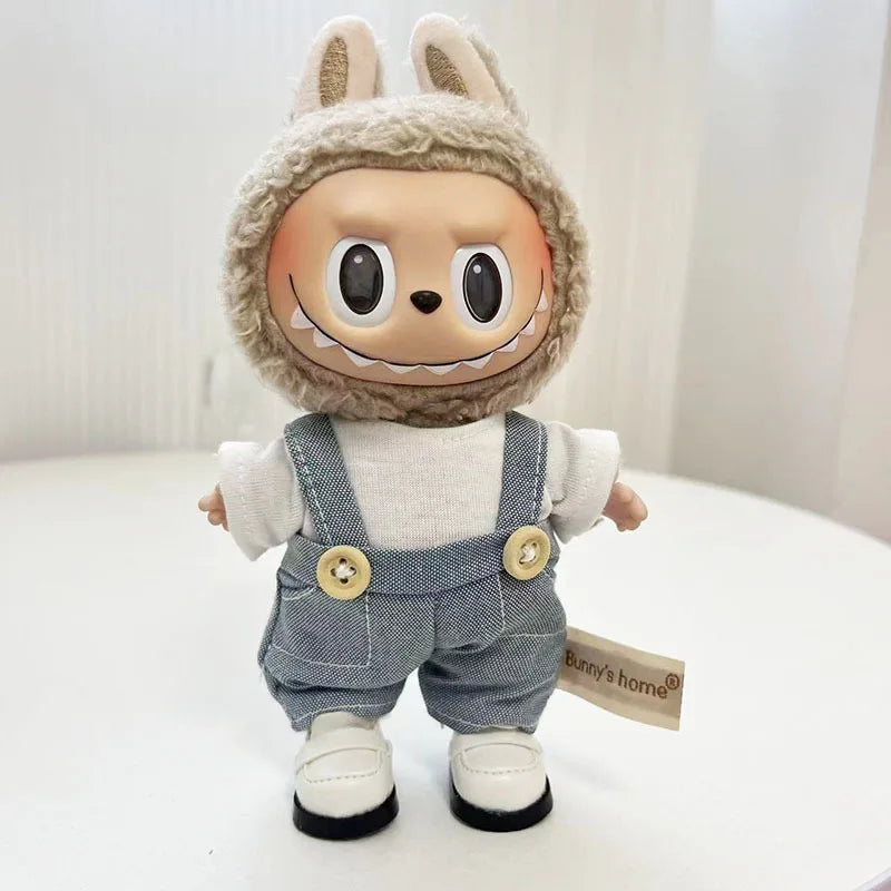 Kleding voor Labubu poppen – Sneakers & accessoires voor 17cm poppen