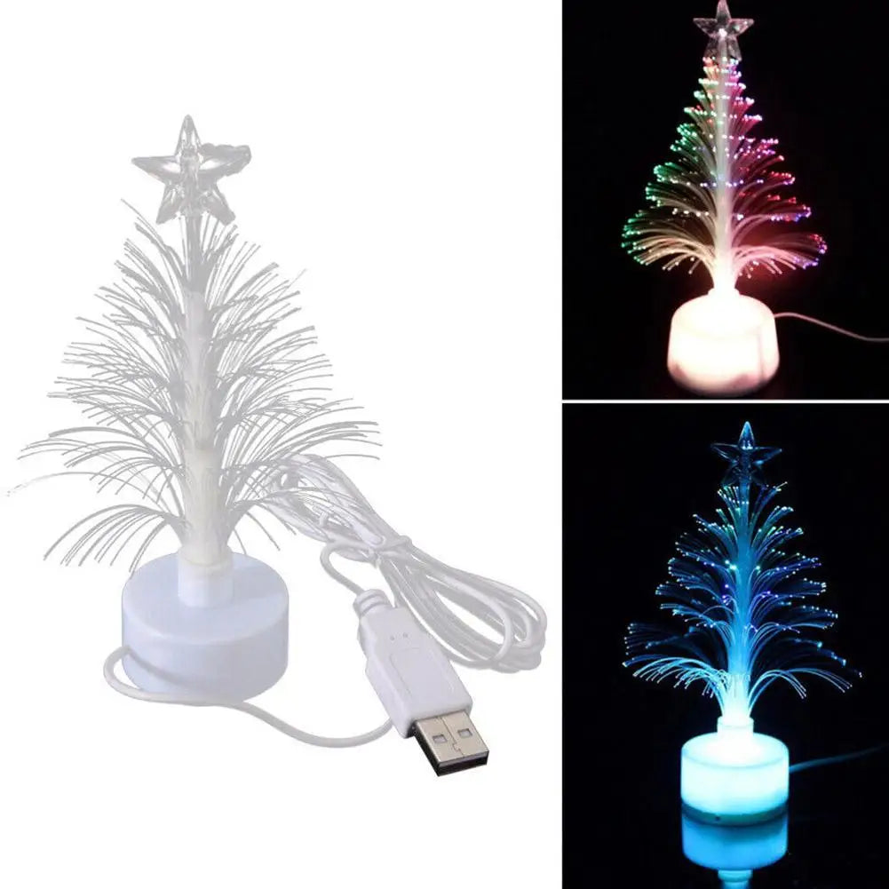 Kerst lamp mini LED kerstboom met kleurverandering en USB aansluiting